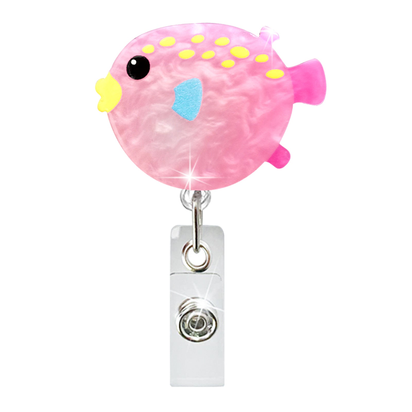 Wholesale New jellyfish dolphin telescopic clip easy to pull
